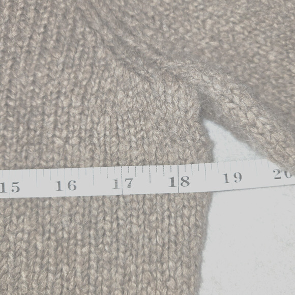 Talbots Petites Womens Small Sweater Cotton Angora Blend Turtleneck Brown - Picture 8 of 8